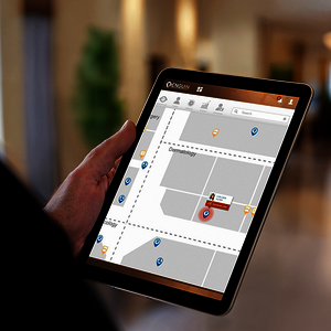 Ansicht Asset Tracking Funktion auf dem iPad – Digitalisierung bei ZUKUNFTuniklinik